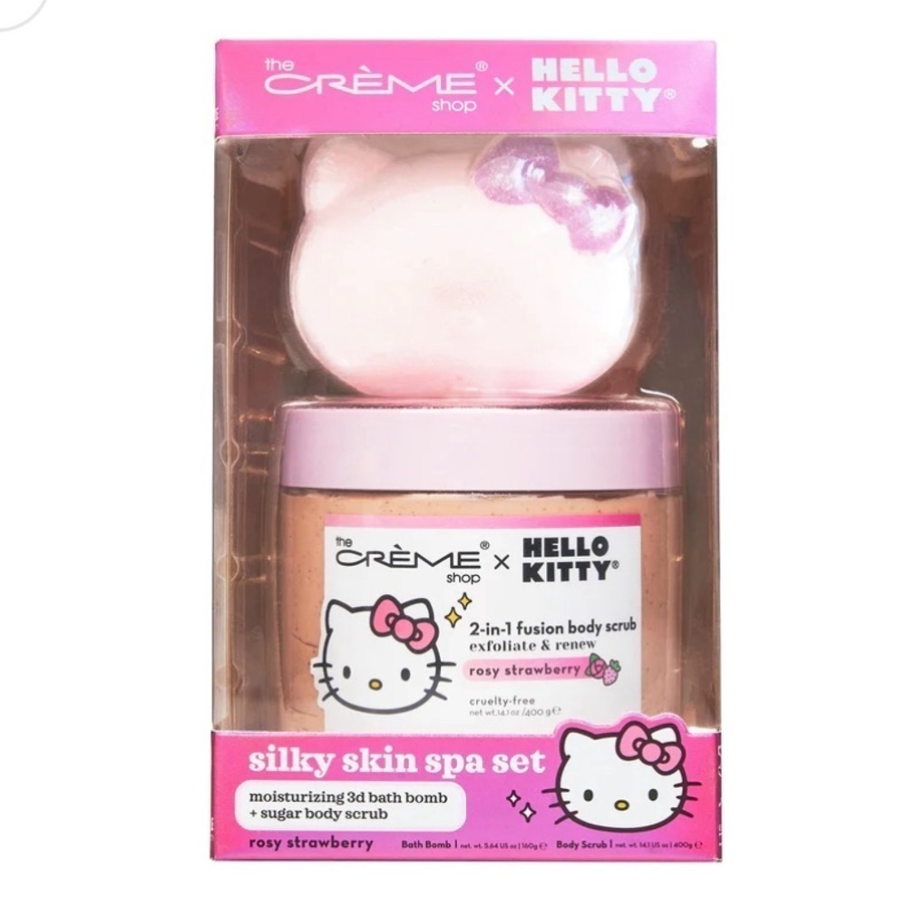 The Crème Shop x Hello Kitty Silky Spa Set – Rosy Strawberry